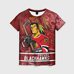 Женская футболка Chicago Blackhawks , Чикаго Блэкхокс