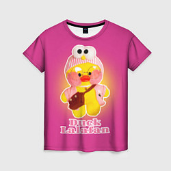 Женская футболка Duck Lalafanfan Лалафанфан