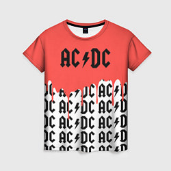 Женская футболка Ac dc rock
