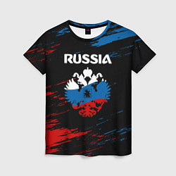 Женская футболка Russia Герб в стиле