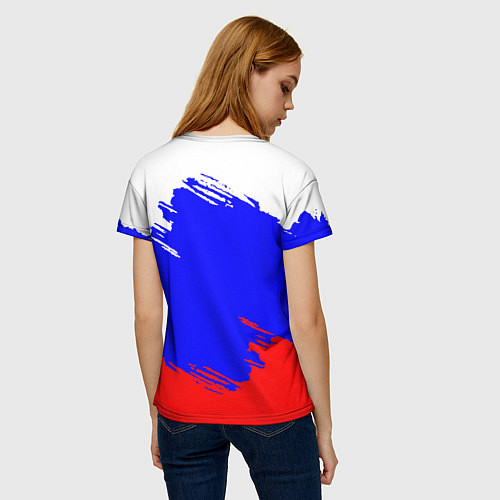 Женская футболка Russia Геометрия / 3D-принт – фото 4