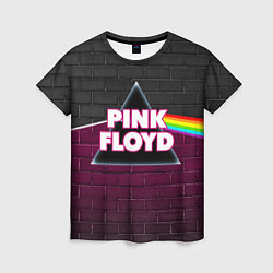 Футболка женская PINK FLOYD ПИНК ФЛОЙД, цвет: 3D-принт