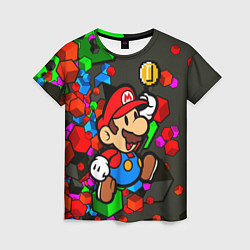 Женская футболка Super Mario Cubes 2022