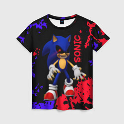 Женская футболка Соник екзе Sonic exe