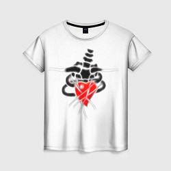 Женская футболка Alien Heart W-01