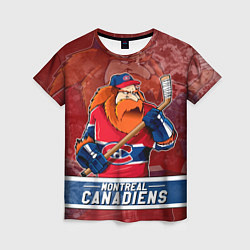 Женская футболка Монреаль Канадиенс, Montreal Canadiens Маскот