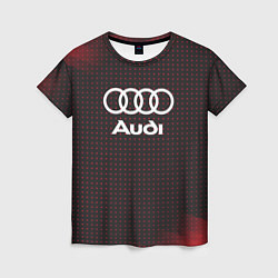 Женская футболка Audi logo