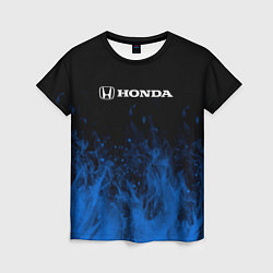 Женская футболка Honda огонь