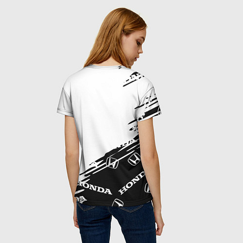 Женская футболка Honda sport pattern / 3D-принт – фото 4