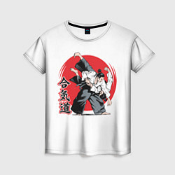 Женская футболка Айкидо Aikido