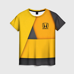 Футболка женская Honda - Yellow, цвет: 3D-принт
