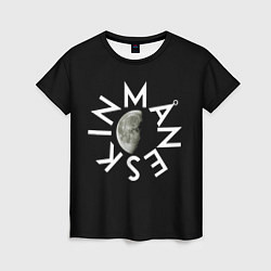 Женская футболка Манескин и луна