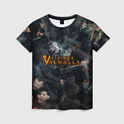 Женская футболка В пылу битвы: Викинги: Вальхалла