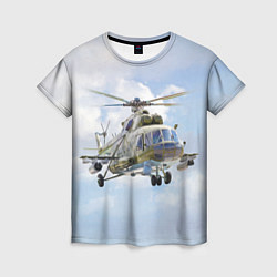 Женская футболка Многоцелевой вертолёт МИ-8