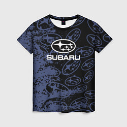 Женская футболка Subaru Pattern спорт