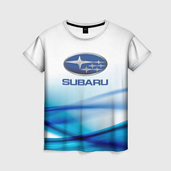 Женская футболка Subaru Спорт текстура