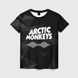 Футболка женская Arctic Monkeys Серая Геометрия, цвет: 3D-принт