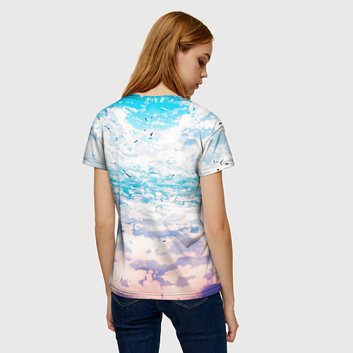 Женская футболка Небо-арт / 3D-принт – фото 4
