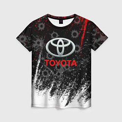 Женская футболка Toyota следы от пуль