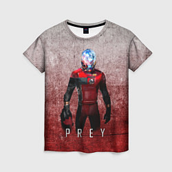 Женская футболка Prey Grey and blood