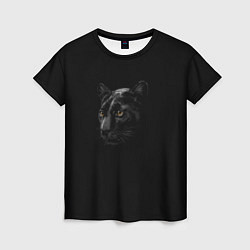 Женская футболка Пантера во мгле