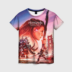 Женская футболка Horizon Forbidden West game poster