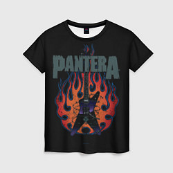 Женская футболка Pantera - Пламя