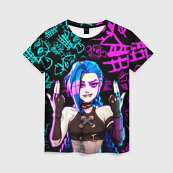 Женская футболка JINX ДЖИНКС NEON PATTERN