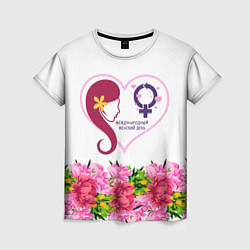 Женская футболка Международный Женский День