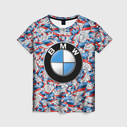 Женская футболка BMW M PATTERN LOGO