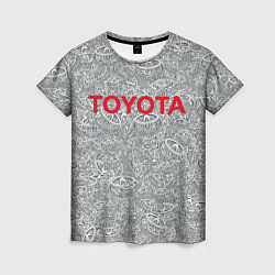 Футболка женская TOYOTA PATTERN LOGO Z, цвет: 3D-принт