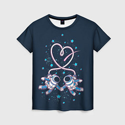 Женская футболка Космическая любовь Cosmic love
