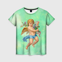 Женская футболка Ангел Святой