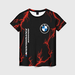 Женская футболка BMW Autosport Молнии