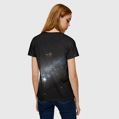 Женская футболка Галактическая беспредельная любовь / 3D-принт – фото 4