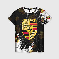 Женская футболка Porsche порше sport