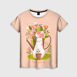 Женская футболка Love spring