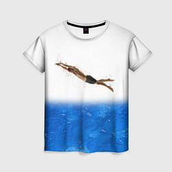Женская футболка Спортивное плавание Aqua sport