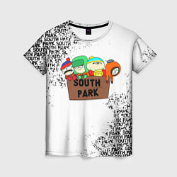 Женская футболка Южный парк - персонажи South Park