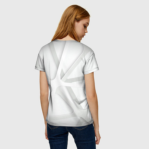 Женская футболка Паутина Белая 3D 2022 / 3D-принт – фото 4