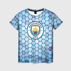 Женская футболка Манчестер сити manchester city 3D