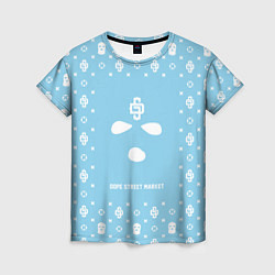 Женская футболка Sky Blue Phantom Ski Mask Dope Street Market