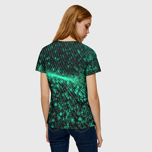 Женская футболка Пишу код Кот программист / 3D-принт – фото 4