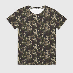 Футболка женская Раки камуфляж, цвет: 3D-принт