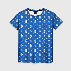 Женская футболка Узор Blue Dope Ski Mask Camo Dope Street Market