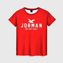 Женская футболка Узор Red Jorman Air Dope Street Market