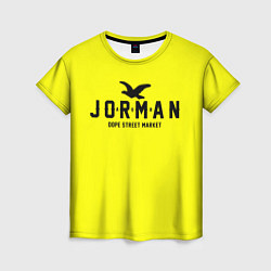 Женская футболка Узор Yellow Jorman Air Dope Street Market