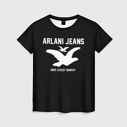 Женская футболка Узор Black Orlani Jeans Dope Street Market
