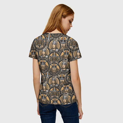 Женская футболка Викинги Варяги / 3D-принт – фото 4