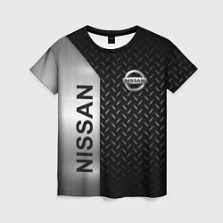 Женская футболка Nissan Ниссан Сталь